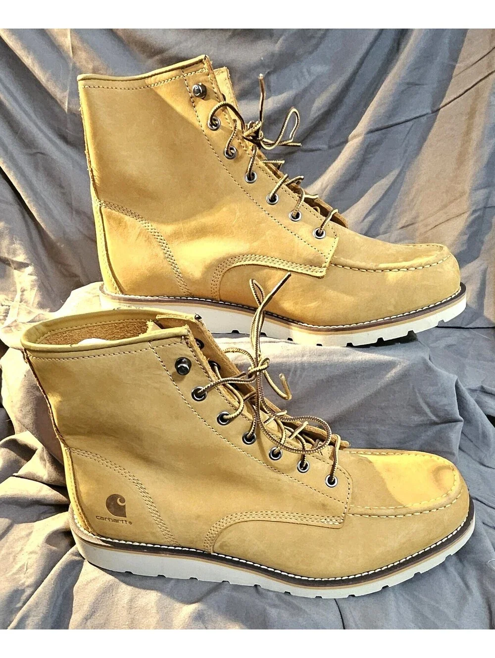 Mens Classic CARHARTT 6-Inch Moc Toe Wedge BOOTS SIZE 14 NEW